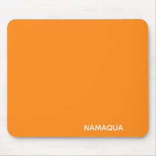 Namaqua orange colour name mouse pad