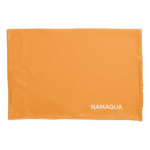 Namaqua orange colour name pillowcase