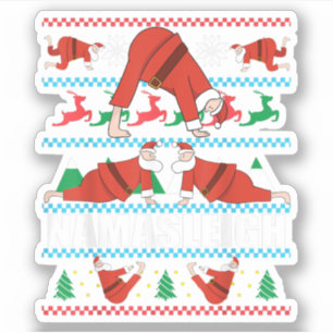 NAMASLEIGH Ugly Christmas Sweater Meme Santa Claus