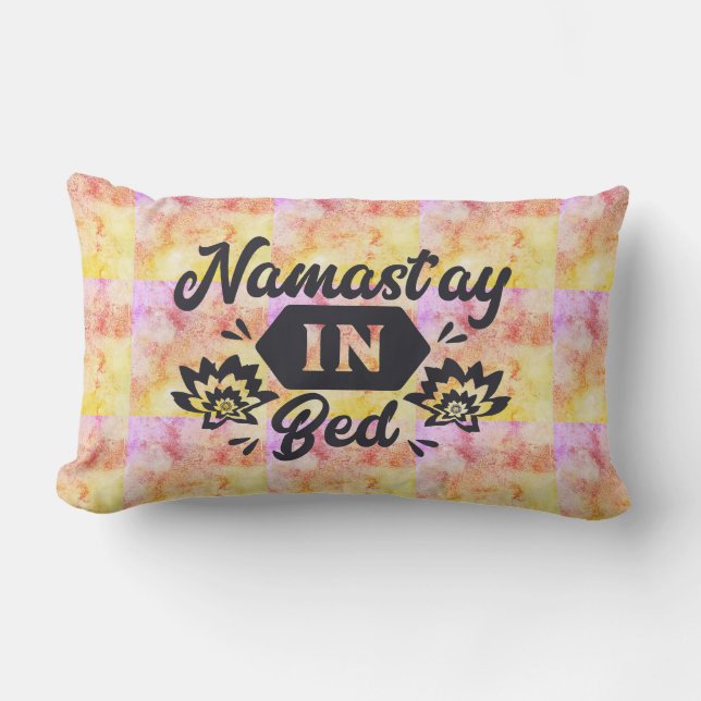 Namastay In Bed Lumbar Pillow (Front)