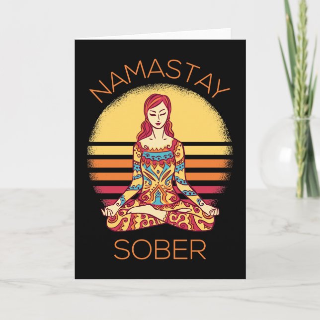 Namastay Sober I Card (Front)