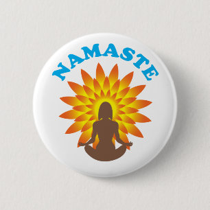 Namaste 2 Inch Round Button