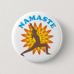 Namaste 2 Inch Round Button