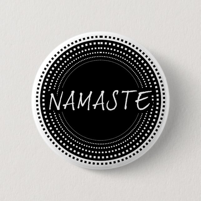 Namaste 2 Inch Round Button (Front)