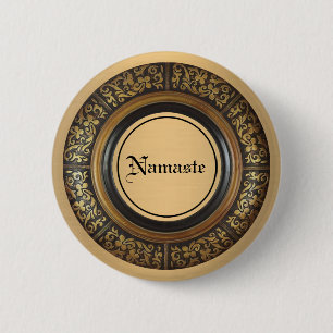 Namaste 2 Inch Round Button