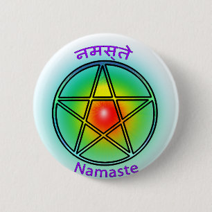 Namaste 2 Inch Round Button