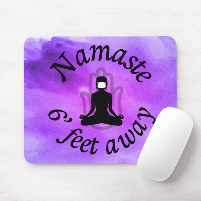 Namaste 6' Feet Away Mouse Pad (With Mouse)