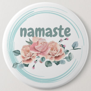 Namaste 6 Inch Round Button