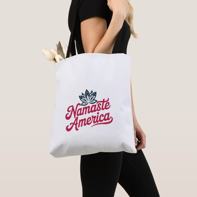 Namaste America Yoga Sac fourre-tout (De près)