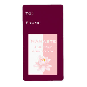 Namaste avec fleur de lotus