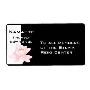 Namaste avec fleur de lotus