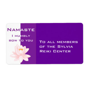 Namaste avec fleur de lotus