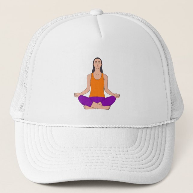 Namaste Breath Yoga Trucker Hat (Front)