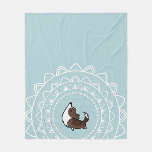 Namaste Brindle Corgi Fleece Throw Blanket