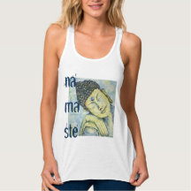 Namaste Buddha Art Tank Top