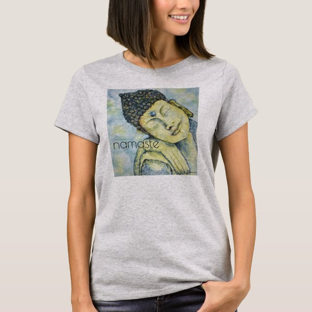 Namaste Buddha Art Women's Flowy Circle Top (Front)
