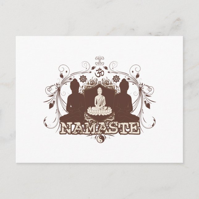 Namaste Buddha Postcard (Front)
