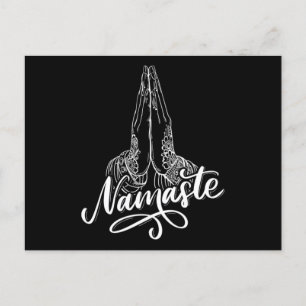 Namaste Buddhism Meditation Zen Asana Yoga Gift Postcard