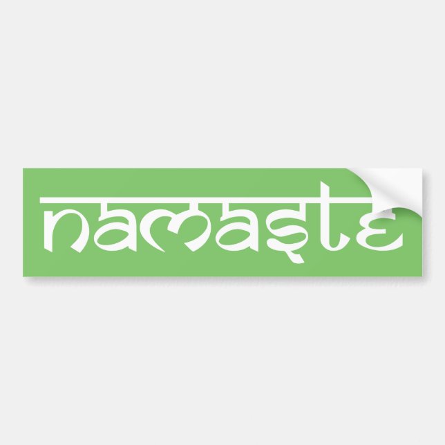 Namaste Bumper Sticker (Front)