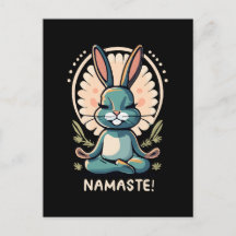 namaste bunny yoga rabbit meditation