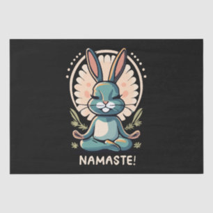 namaste bunny yoga rabbit meditation tissue paper