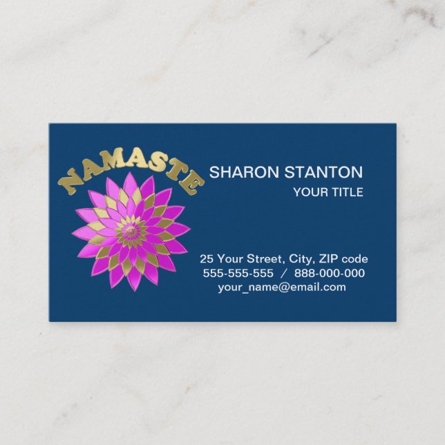 Namaste Business Card (Front)