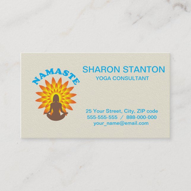 Namaste Business Card (Front)