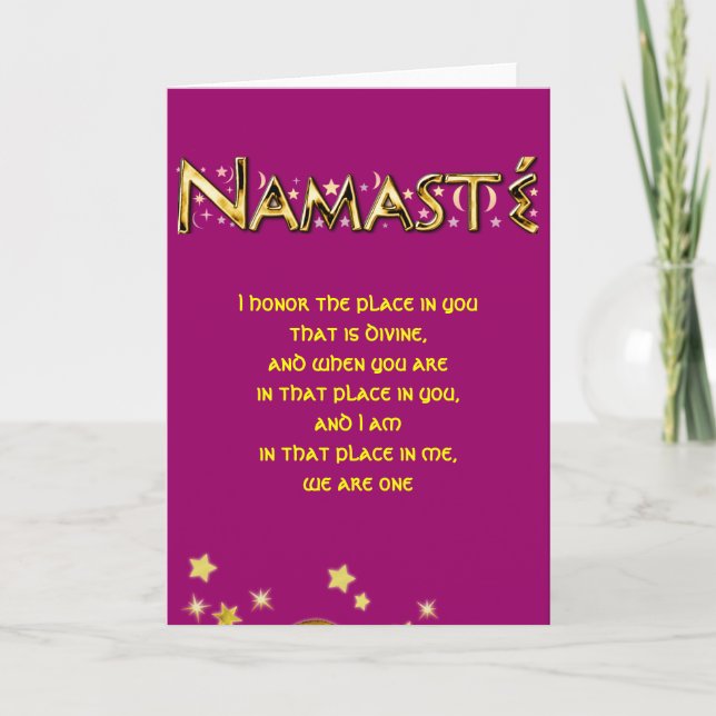 Namasté Card (Front)