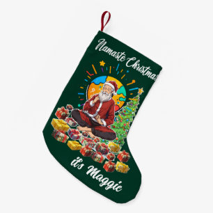 Namaste Christmas Small Christmas Stocking