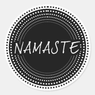 Namaste Classic Round Sticker