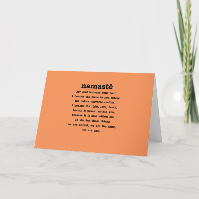 Namaste Collection Card (Front)