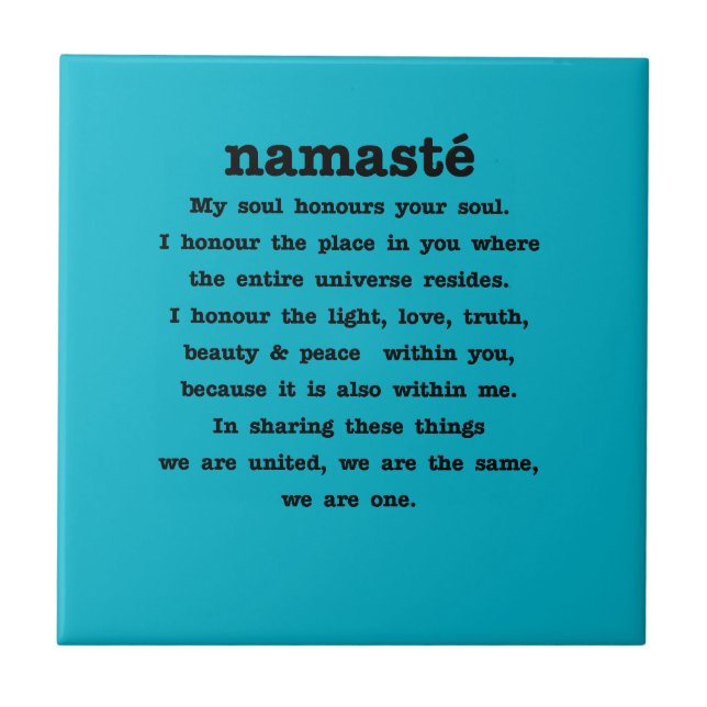 Namaste Collection Tile (Front)