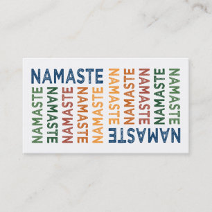 Namaste Cute Colourful Business Card