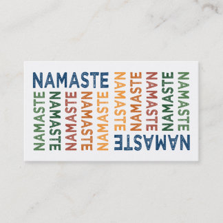 Namaste Cute Colourful Business Card
