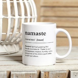 Namaste Definition Yoga Mindfulness Coffee Mug