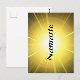 Namaste design postcard