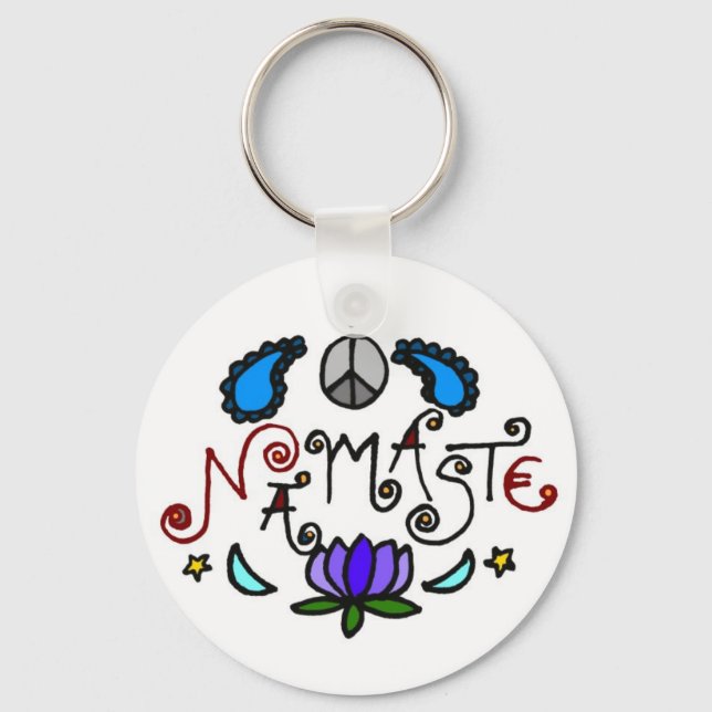 Namaste Doodles Keychain (Front)