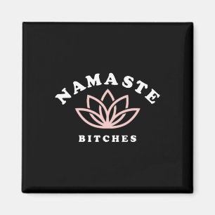 Namaste Es Lotus Flower Funny Yoga Gift For Women  Magnet