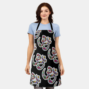 Namaste Floral Symbol Art Apron