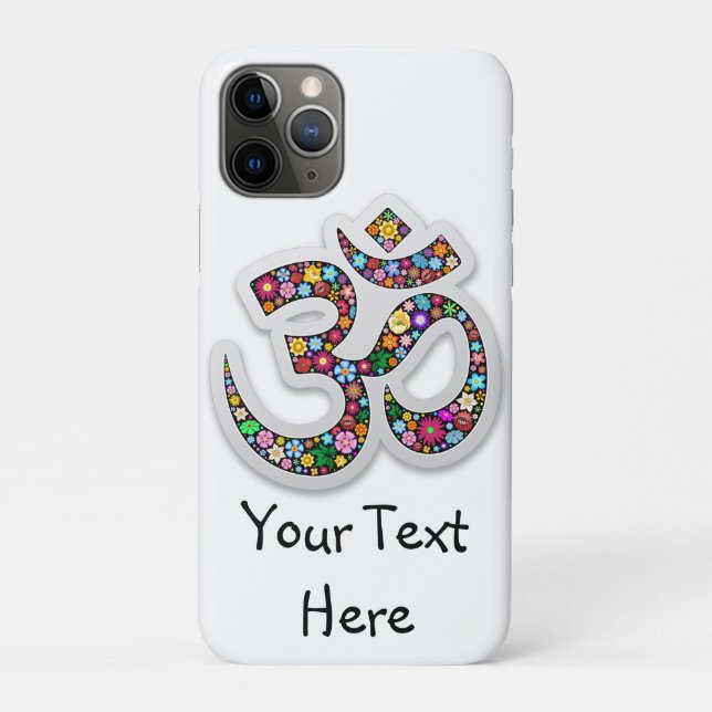 Namaste Floral Symbol Art Case-Mate iPhone Case (Back)