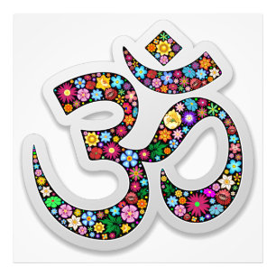 Namaste Floral Symbol Art Photo Print