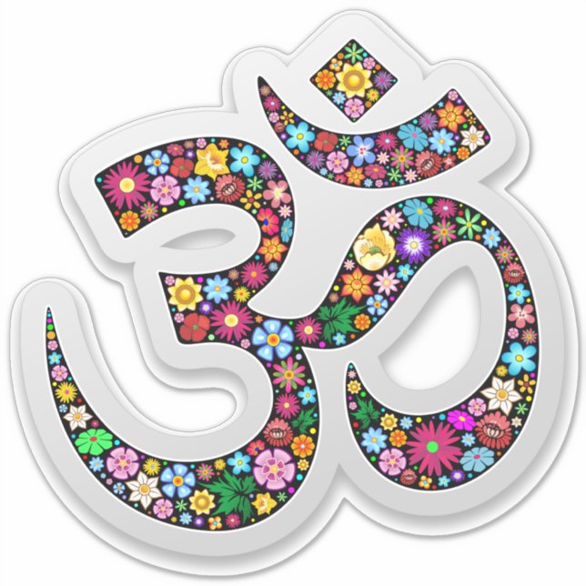 Namaste Floral Yoga Symbol  (Front)
