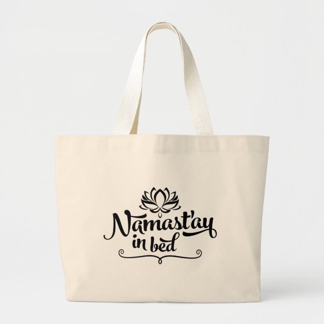 Namaste Funny Quote Tote (Front)