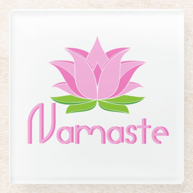 Namaste Glass Coaster (Front)