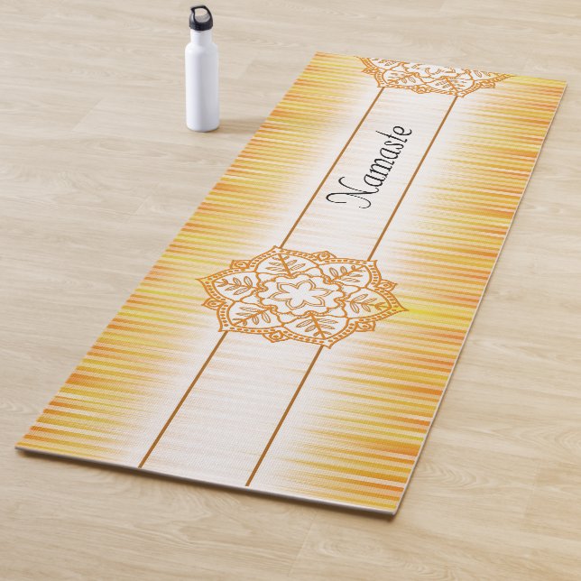 Namaste gold mandala yoga mat (In Situ)