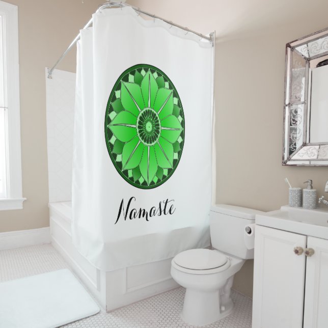 NAMASTE Green Lotus Mandala New Age Personalized (In Situ)