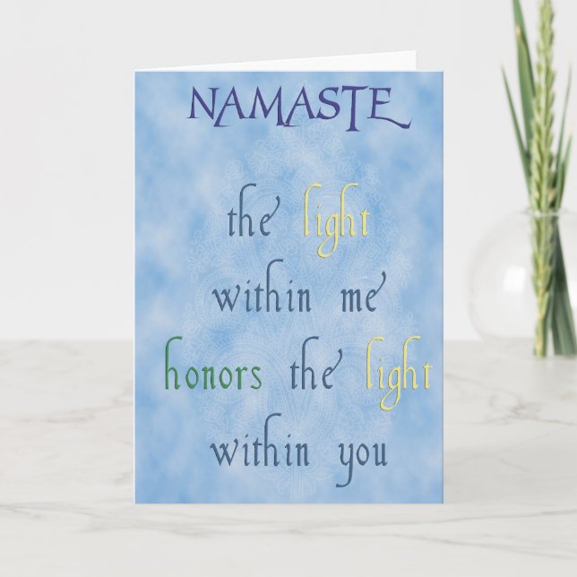Namaste Greeting Card (Front)