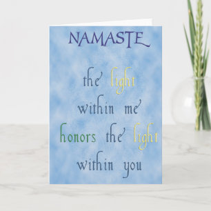 Namaste Greeting Card