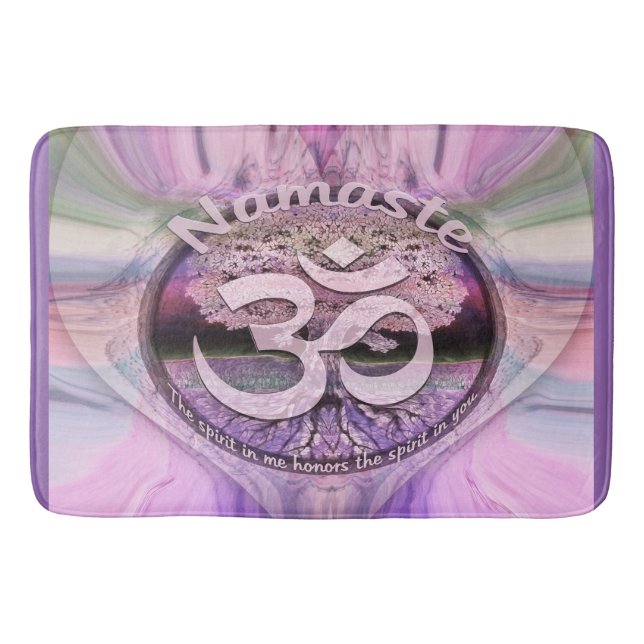 Namaste Heart Bath Mat (Front)