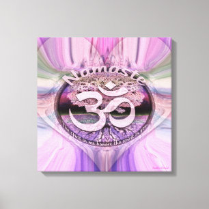Namaste Heart Canvas Print